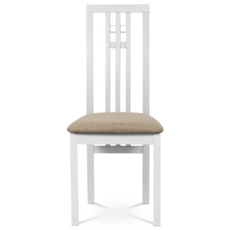 Jídelní židle Autronic bílá Masiv BC-2482 WT