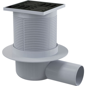 Deante Bodový odtok 105x105mm s mřížkou černé KOS_N01C