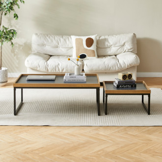 Konferenční stolek Autronic 53x30 cm šedý MDF CT-612 OAK
