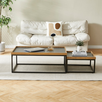 Konferenční stolek Autronic 53x30 cm šedý MDF CT-614 OAK