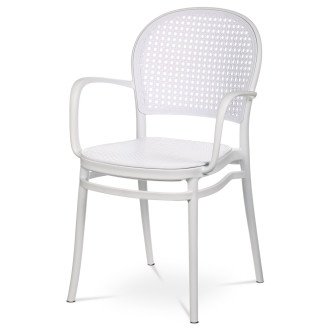 Jídelní židle Autronic bílá Plast CT-746 WT