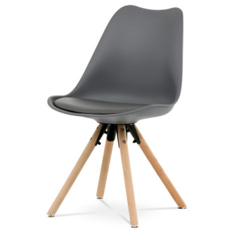 Jídelní židle Autronic šedá Plast CT-762 GREY