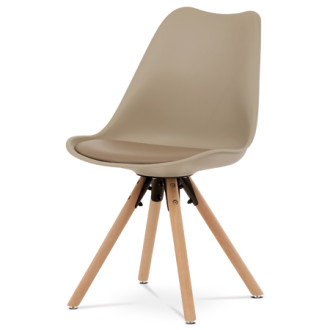 Jídelní židle Autronic béžová Plast CT-762 CAP