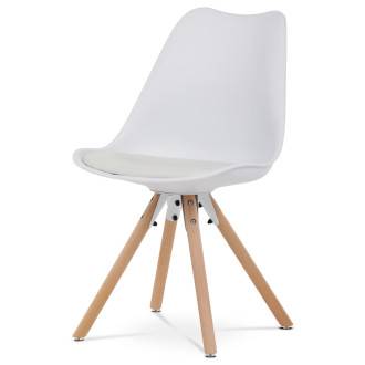 Jídelní židle Autronic bílá Plast CT-762 WT