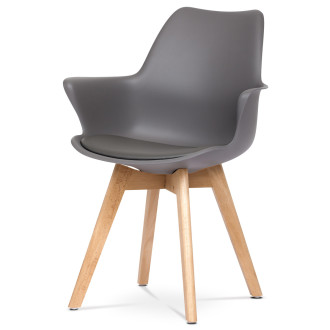 Jídelní židle Autronic šedá Plast CT-771 GREY