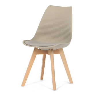 Jídelní židle Autronic hnědá Plast CT-X7055 CAP