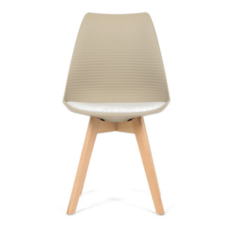 Jídelní židle Autronic hnědá Plast CT-X7055 WT