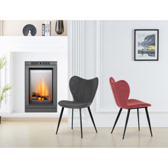 Jídelní židle Autronic červená Látka DCL-1031 RED2