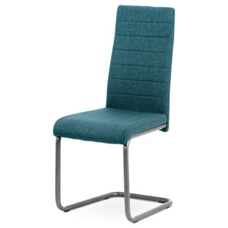 Jídelní židle Autronic modrá Látka DCL-400 BLUE2
