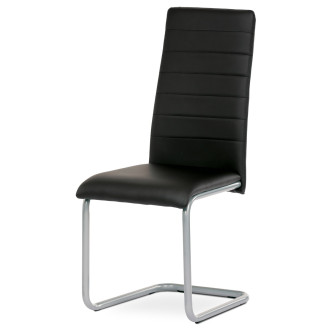 Jídelní židle Autronic černá Ekokůže DCL-402 BK