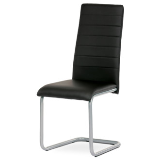 Jídelní židle Autronic černá Ekokůže DCL-402 BK