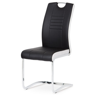 Jídelní židle Autronic černá Ekokůže DCL-406 BK