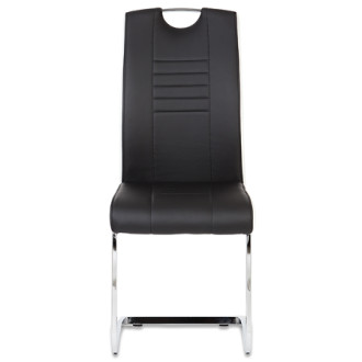 Jídelní židle Autronic černá Ekokůže DCL-406 BK