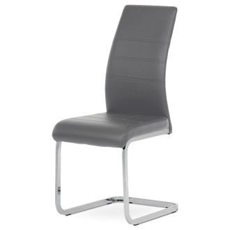 Jídelní židle Autronic šedá Ekokůže DCL-408 GREY