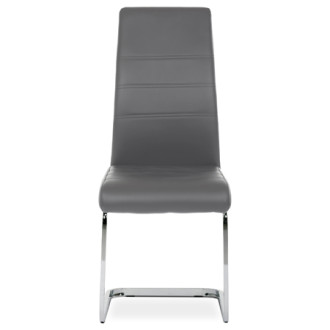 Jídelní židle Autronic šedá Ekokůže DCL-408 GREY