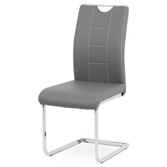 Jídelní židle Autronic šedá Ekokůže DCL-411 GREY
