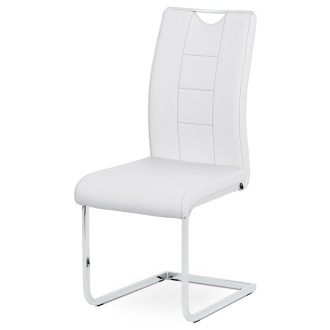 Jídelní židle Autronic bílá Ekokůže DCL-411 WT