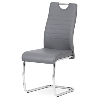 Jídelní židle Autronic šedá Ekokůže DCL-418 GREY