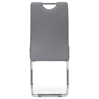 Jídelní židle Autronic šedá Ekokůže DCL-418 GREY