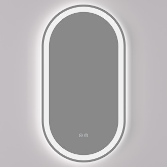 CERANO - Koupelnové LED zrcadlo Ayvo - Ø 45x90 cm