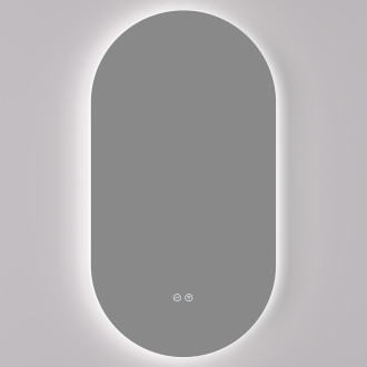 CERANO - Koupelnové LED zrcadlo Luno - Ø 50x100 cm