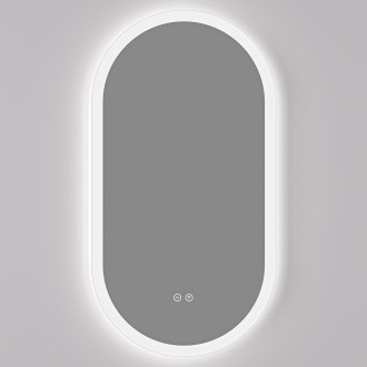 CERANO - Koupelnové LED zrcadlo Toro - Ø 40x60 cm