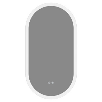 CERANO - Koupelnové LED zrcadlo Toro - Ø 50x100 cm