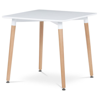 Jídelní stůl Autronic 80x74 cm bílý MDF mat DT-303 WT