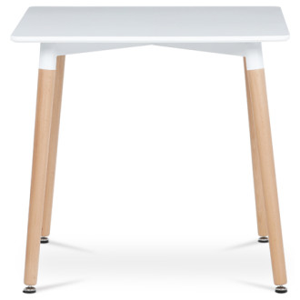 Jídelní stůl Autronic 80x74 cm bílý MDF mat DT-303 WT