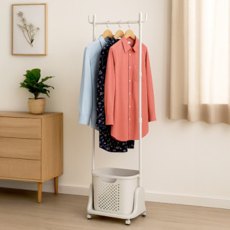 Věšák Autronic 162 cm bílý Plast GD-186 BGE