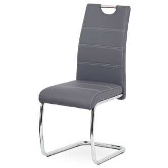 Jídelní židle Autronic šedá Ekokůže HC-481 GREY
