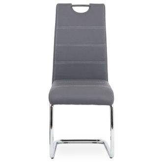 Jídelní židle Autronic šedá Ekokůže HC-481 GREY