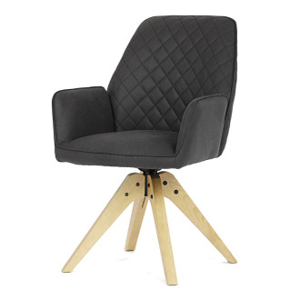 Jídelní židle Autronic černá Látka HC-539 BK3
