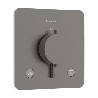 Sprchová a vanová baterie Hansgrohe Ecostat Comfort Q bez podomítkového tělesa kartáčovaný černý chrom 33713340
