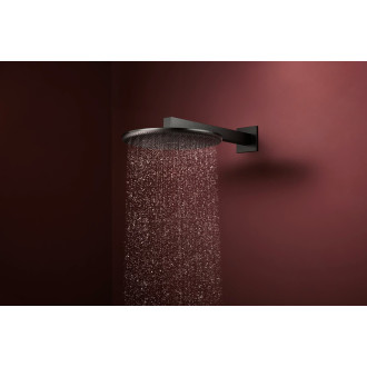 Hlavová sprcha Hansgrohe Raindance Alive S na stěnu včetně sprchového ramena kartáčovaný černý chrom 24541340
