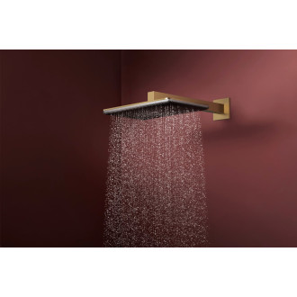 Hlavová sprcha Hansgrohe Raindance Alive Q na stěnu včetně sprchového ramena kartáčovaný bronz 24550140