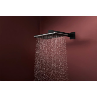 Hlavová sprcha Hansgrohe Raindance Alive Q na stěnu včetně sprchového ramena matná černá 24550670