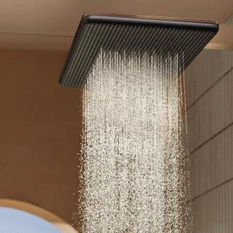 Hlavová sprcha Hansgrohe Raindance Alive Q na stěnu včetně sprchového ramena kartáčovaný bronz 24551140