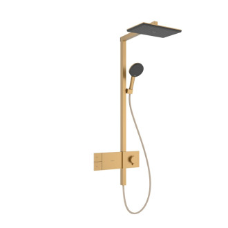 Sprchový systém Hansgrohe Raindance Alive Q s termostatickou baterií kartáčovaný bronz 24580140