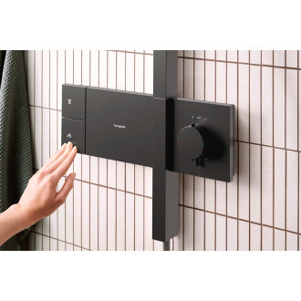 Sprchový systém Hansgrohe Raindance Alive Q s termostatickou baterií kartáčovaný černý chrom 24580340