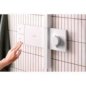 Sprchový systém Hansgrohe Raindance Alive Q s termostatickou baterií matná bílá 24580700