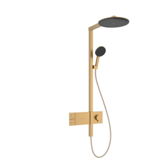Sprchový systém Hansgrohe Raindance Alive S s termostatickou baterií kartáčovaný bronz 24582140
