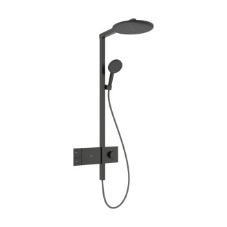 Sprchový systém Hansgrohe Raindance Alive S s termostatickou baterií kartáčovaný černý chrom 24582340