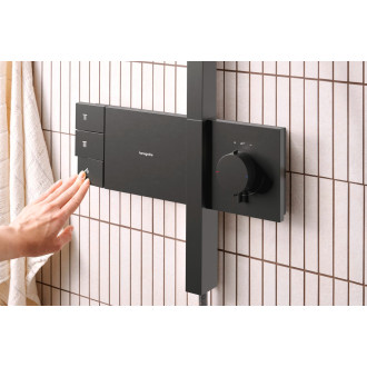 Sprchový systém Hansgrohe Raindance Alive Q s termostatickou baterií kartáčovaný černý chrom 24590340