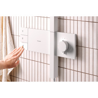 Sprchový systém Hansgrohe Raindance Alive Q s termostatickou baterií matná bílá 24590700