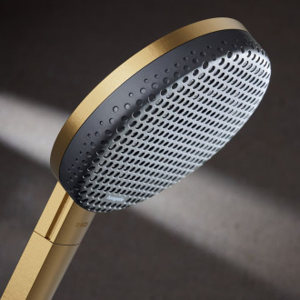 Sprchový systém Hansgrohe Raindance Alive Q s termostatickou baterií kartáčovaný bronz 24591140