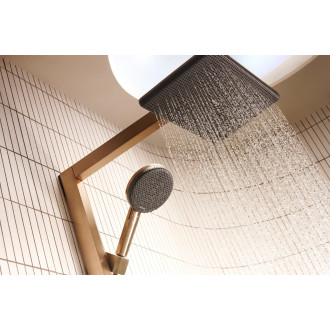 Sprchový systém Hansgrohe Raindance Alive Q s termostatickou baterií kartáčovaný bronz 24591140
