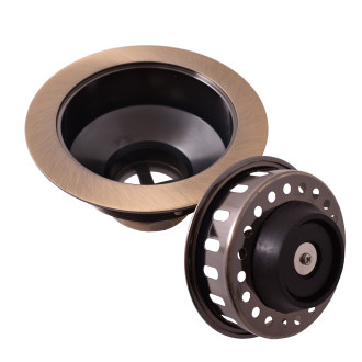 Výpusť dřezová 6/4", Stará mosaz (Bronz) MD0819SM, RAV Slezák