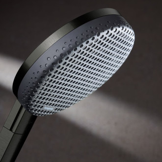 Sprchový systém Hansgrohe Raindance Alive S Puro s termostatickou baterií kartáčovaný černý chrom 24593340
