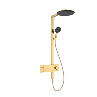 Sprchový systém Hansgrohe Raindance Alive S s termostatickou baterií leštěný vzhled zlata 24595990
